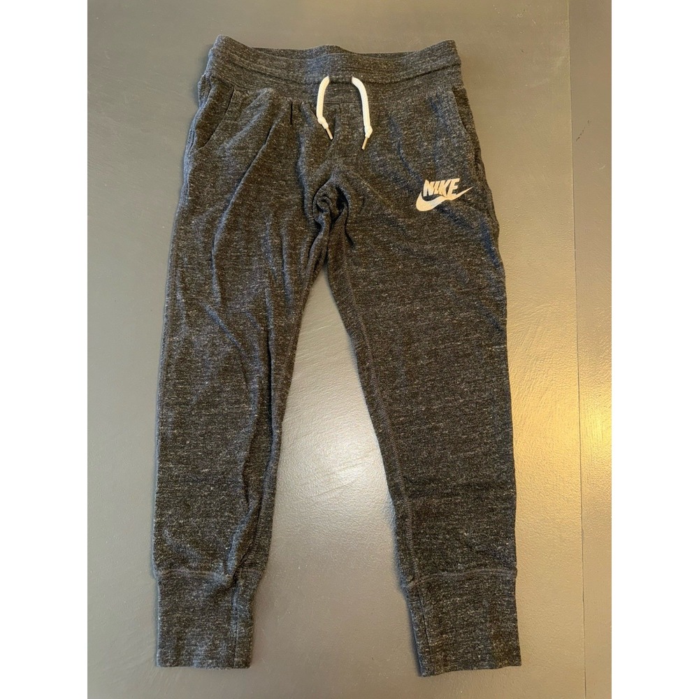 Nike Womens XSmall Jogger Sweatpants Gray Cotton/Poly Blend